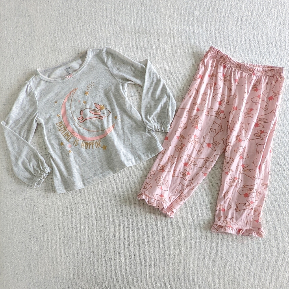 Just You One by Carter's Toddler Girls' Bunny Pajamas Set, 3T